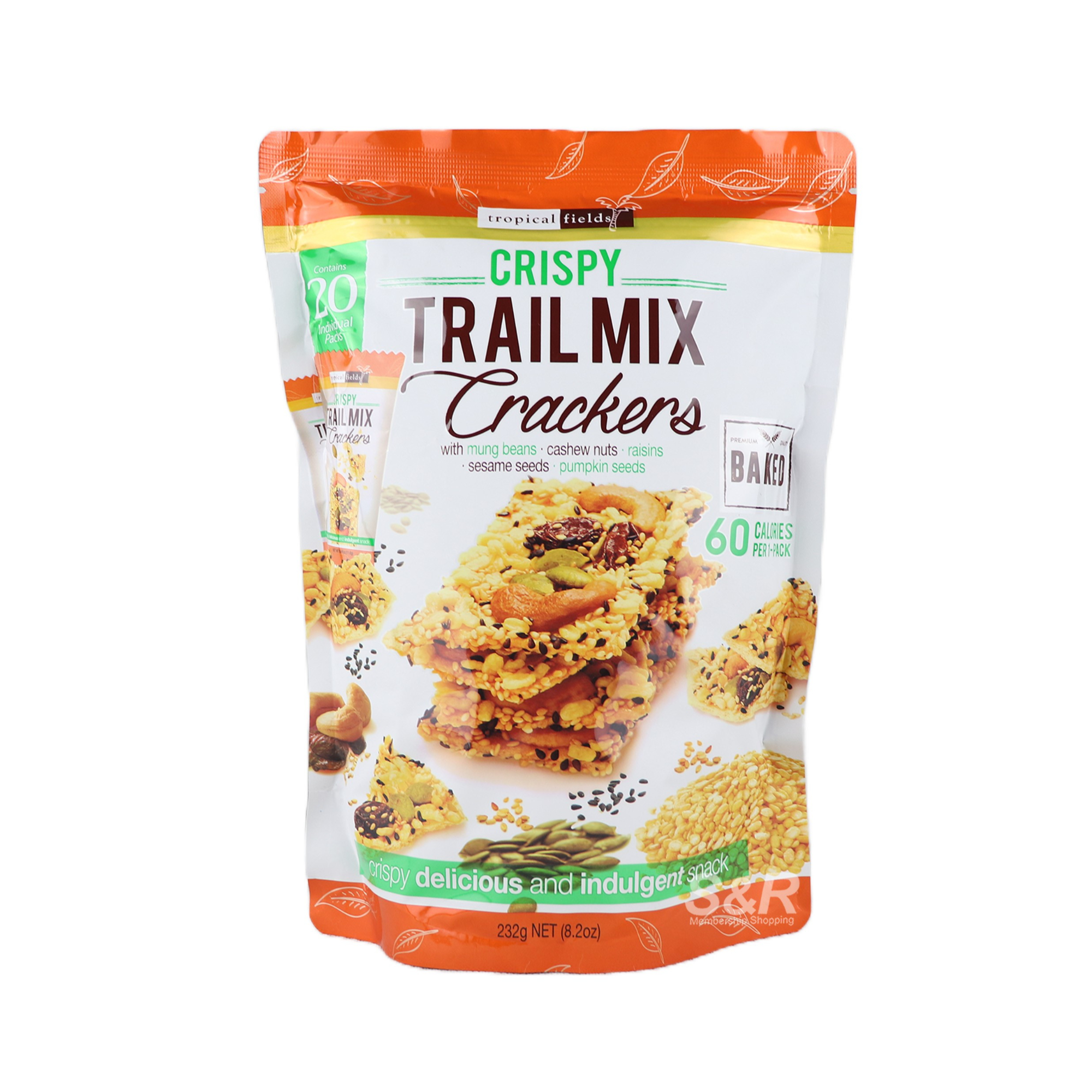 Tropical Fields Crispy Trail Mix Crackers 232g Tropical Fields Crispy Trail Mix Crackers 232g